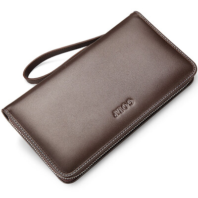 

Гольф GOLF Мужская сумочка Head Cowhide Handbag Большая сумка для рук S581203 Brown