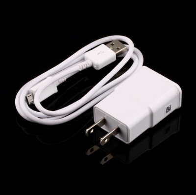 

US Plug Wall Charger USB Data Cable for SamSung Galaxy Note2 II N7100 S4 S3
