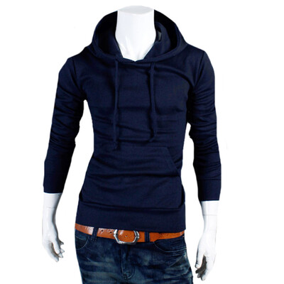 

CT&HF Men Fashion Fleece Contracted Leisure Pure Color Tops Korea Hot Selling Cotton Fleece