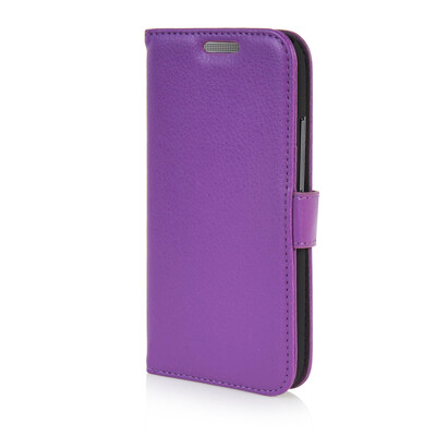 

MOONCASE High quality Leather Wallet Flip Card Slot Pouch Stand Shell Back ЧЕХОЛ ДЛЯ HTC One Mini 2 M8 Mini Purple