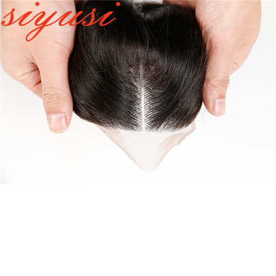 

Siyusi Hair Brazilian Straight Virgin Hair 44 Lace Closure 100 Unprocessed Virgin Human Hair FreeMiddleThree Part 10 bundles