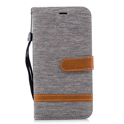 

GANGXUN®LG K10 2018 Stand Case Wallet Card Slots Denim Jeans Leather Case With Stand