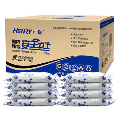 

Hengrui new home interior decoration car in addition to formaldehyde benzene scavengers in addition to taste activated carbon package furniture to taste bamboo charcoal package formaldehyde bamboo carbon household car dual-use 4000g2 self-test box