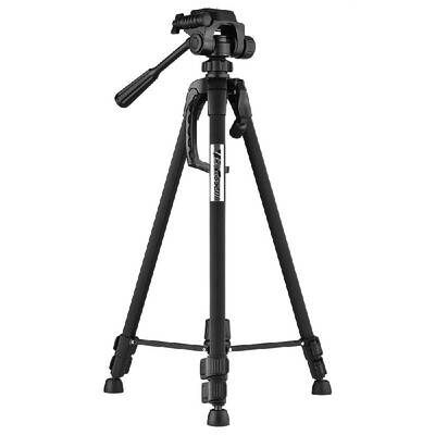 

Quick Set Tripod Portable Aluminum Alloy Tripod with 3 Way Damping Tripod Head for Canon Nikon Sony DSLR