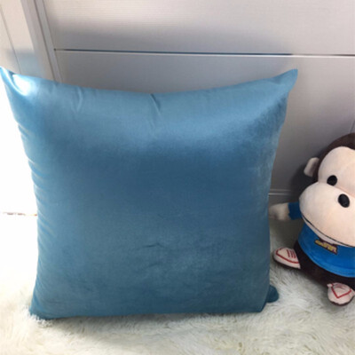 

Cntomlv HOME 2018 Fashion Colors Blue Peacock Green Peacock Turquoise Blue High End Fine Velvet Cushion Cover Pillow Case