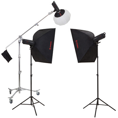 

Jinbei EF200wLED fill light photography lights live video film&television shooting often light wedding photo portrait studio photography equipment three light set B