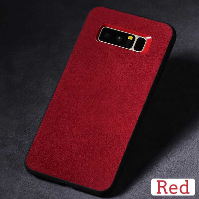 

Genuine Leather Phone Case For Samsung Note 8 Suede leather Back Cover For S7 S8 Plus Cases