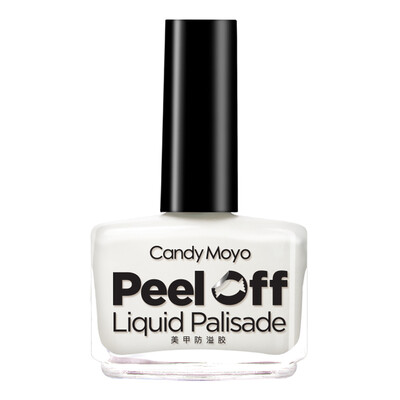 

Membrane jade CandyMoyo anti-overflow glue 8ML1 Nail tool nail art anti-overflow rubber can tear pull nail polish protective edge stickers antifouling