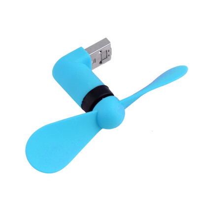 

Portable OTG Mini Micro USB Large Wind Cooling Fan For Phone Desktop Laptop Blue