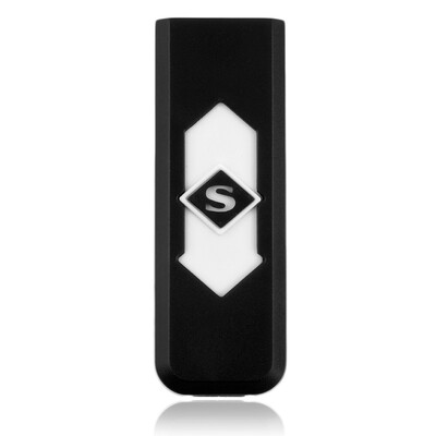 

Горячая Нет Газ USB Электронная аккумуляторная батарея Непламено прикуривателя Черный & белый