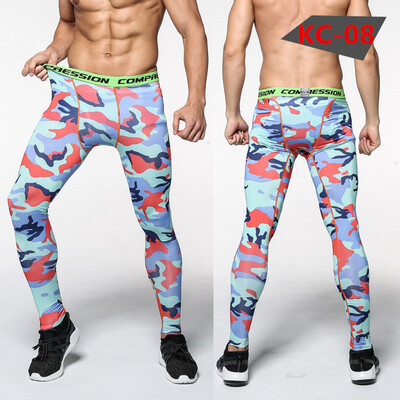 

camouflage Fitness pants male Elastic force Fast drying Sports pants Run Riding Basketball Physical exercise Tight trousers