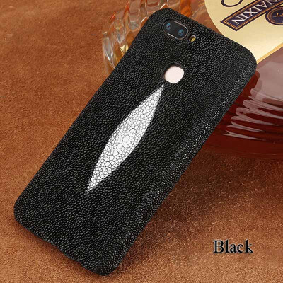 

Genuine Leather Phone Case For Vivo X9 X9S Plus Case Natural Pearl Fish Skin Back Cover