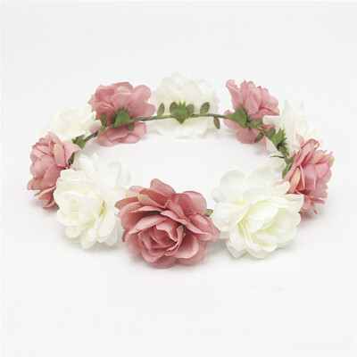 

New Spring Fashion Women Lady girls Wedding Flower Wreath Crown Headband Floral Garlands Hair band Hair Accessories