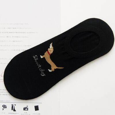 

Summer Men Casual Cotton Socks Cartoon Animal Invisible Socks