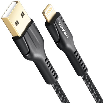 

Vipfan iPhone chargerNylon Braided USB to Lightning Cable Cord Gold-Plated-iPhone X 8 8Plus 7 7 Plus 6 6S6 Plus 5S SE iPod iPadMi