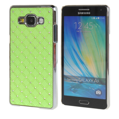 

MOONCASE Galsxy A5 Case Hard Luxury Chrome Rhinestone Bling Star Back Case Cover for Samsung Galsxy A5 Green