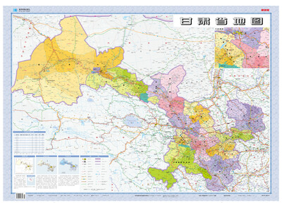 

2016年最新版 1:150万甘肃省地图（套封 1.1*0.8米 桌面用图）