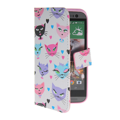 

MOONCASE Pattern Style Leather Side Flip Wallet Card Slot Pouch Stand Shell Back Case Cover For HTC One 2 (M8
