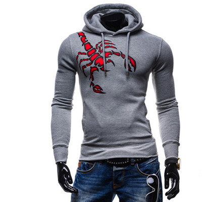 

CT&HF Men Fashion Movement Fleece Handsome Personality Contracted Jacket Pure Cotton Printed Fleece Winter Leisure Thick Loose Fleece