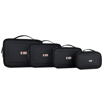 

BUBM DRS travel travel collection of four-piece large-capacity notebook power storage package digital accessories storage package hard disk package cable package black four-piece