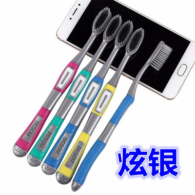 

Portable Travel Toothbrush Soft Bamboo Charcoal Wheat Stalk Handle Oral Care Nano-antibacterial Toothbrush Cute Mini Heads