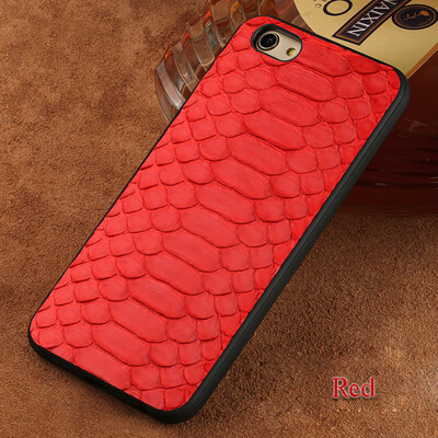 

Genuine Leather Phone Case For OPPO R9 Case Python Skin Back Cover For R11 R11s Plus Case