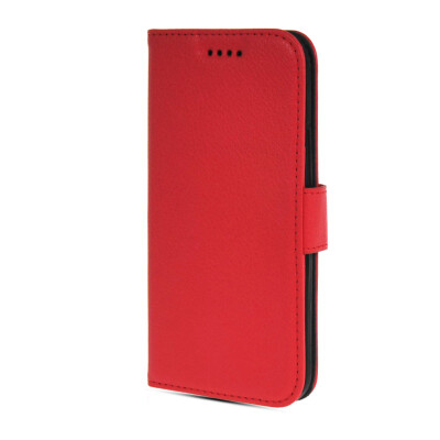 

MOONCASE High quality Leather Side Flip Wallet Card Slot Pouch Stand Shell Back ЧЕХОЛ ДЛЯ Htc One M8 Red