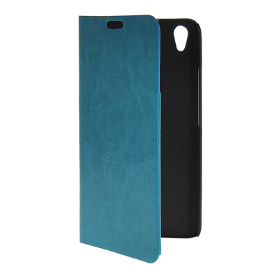 

MOONCASE Slim Leather Side Flip Wallet Card Slot Pouch with Kickstand Shell Back чехол для Huawei Honor 4 Play Blue