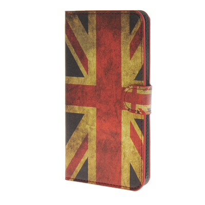 

MOONCASE UK British Flag Leather Side Flip Wallet Card Slot Stand Pouch Case Cover for Microsoft Lumia 640 XL / a07