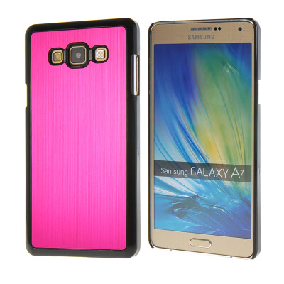 

MOONCASE Fashion Brushed Aluminium Metal Hard Case Cover for Samsung Galaxy A7 Hot pink