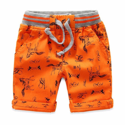 

Summer Kids Boys Shorts Character Print Beach Boys Short Pants Pure Cotton All-Match Sports Baby Pants Children Costume