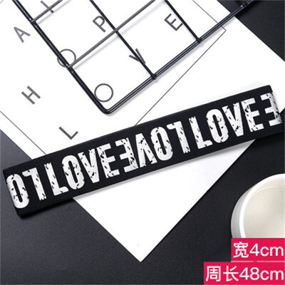 

Sport Yoga Elastic Hair Bands For Adult And Kids Alphabet Letter Headbands Girls Hair Accessories 2018 Hot Sale
