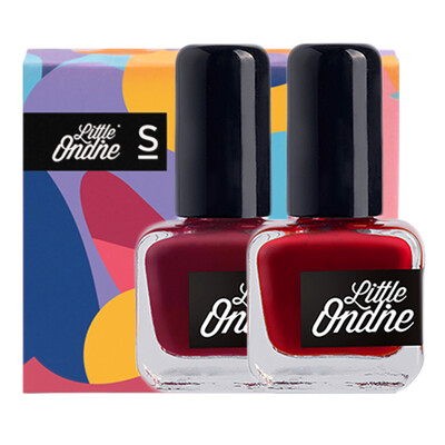 

Little Odin Littleondine Water-based Nail Polish Healthy Peelable&Unscented Nail Art Surprise Series Whitening Manicure Set Static Red Fine Naked 6ml