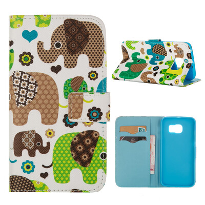 

MOONCASE ЧЕХОЛ ДЛЯ Samsung Galaxy S6 Edge Flip PU Leather Fold Wallet Card Slot Kickstand Back [Pattern series] /a21