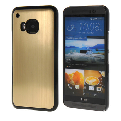 

MOONCASE Fashion Brushed Aluminium Metal Hard Case Cover for HTC One M9 Gold