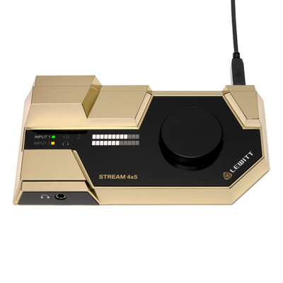 

LEWITT STREAM4x5 four in five out professional recording dubbing online education live sound card gold