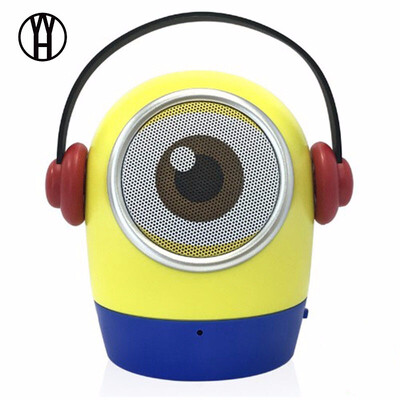 

WH Bluetooth Cute Speaker Doll Портативный HIFI сабвуфер Беспроводной громкой связи Музыкальный плеер для миньонов Мобильный телефон iphone5 6 xiaomi