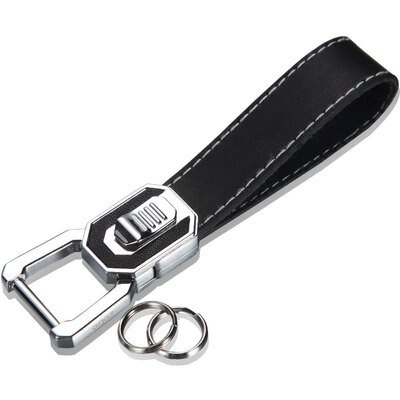 

Authentic zobo car keychain fashion portable press key ring ZB-931 silver car gift gift with