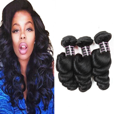

Best Selling 3 Bundles 7A Brazilian Loose Wave Virgin Hair Mink Brazilian Hair Weave Bundles Human Hair Brazilian Loose Wave