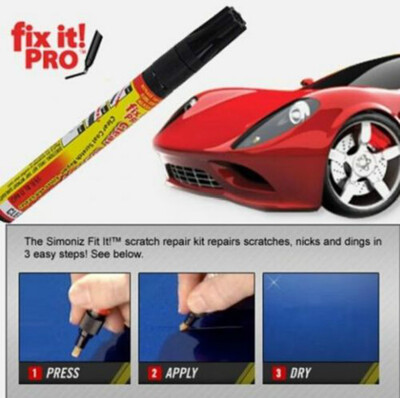 

M Fix It Pro Car Scratch Repair Remover Pen Simoniz Clear Coat Applicator 3pcs