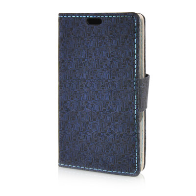 

MOONCASE Leather Side Flip Wallet Card Slot Pouch Stand Shell Back ЧЕХОЛ ДЛЯ Microsoft Lumia 435 Sapphire