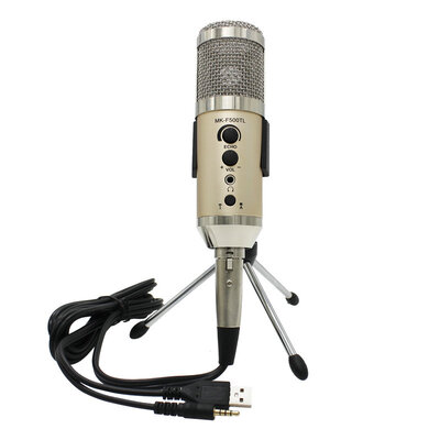 

Condenser Microphone Professional Studio Recording USB Microphone For Computer Mobile Phone Large Diaphragm Mic MK-F500TL