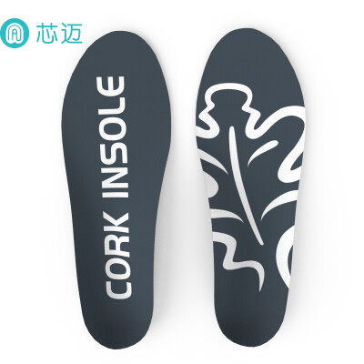 

Senthmetic cork comfort insole men&women sweat-absorbent breathable non-slip arch support military training movement