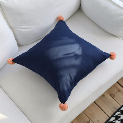 

pillow cushion sofa lumbar pillow chair back cushion car household almofada decorativa Cotton Pear Flower Ball Pillow Covers