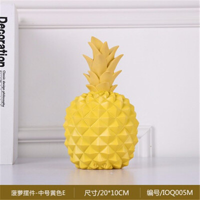 

Nordic ins resin pineapple Piggy Bank figurines bedroom personality decoration living room TV cabinet decorative ornaments