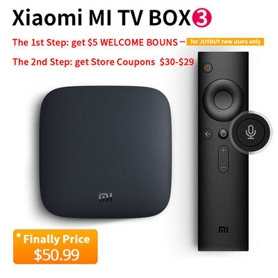 

Глобальная версия Xiaomi Mi TV Box 3 Android 6.0 4K 8GB HD WiFi Bluetooth Многоязычный Youtube DTS Dolby IPTV Smart Media Player