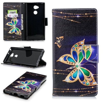 

BEFOSPEY Painting PU LeatherSoft TPU Card Slot Stand Wallet Case For Sony Xperia XA2 Ultra 60"2018
