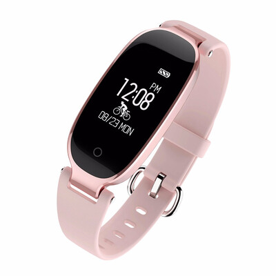 

Smart Wristbands Fitness Bracelet Alarm Clock Heart Rate Monitor Fitness Bracelet Band Gift to Lady for IOS Android Phone