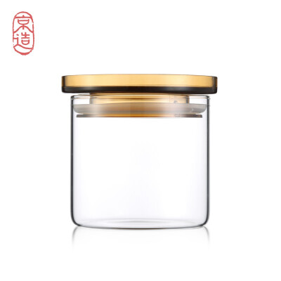 

Beijing made glass storage tank sealed cans transparent home office tea cans 300ml