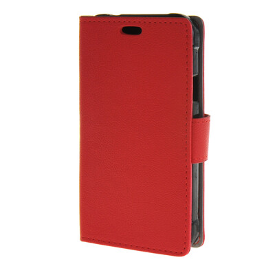 

MOONCASE Synthetic Leather Flip Wallet Card Slot Bracket Back чехол для Samsung Galaxy Xcover 3 SM-G388F Red